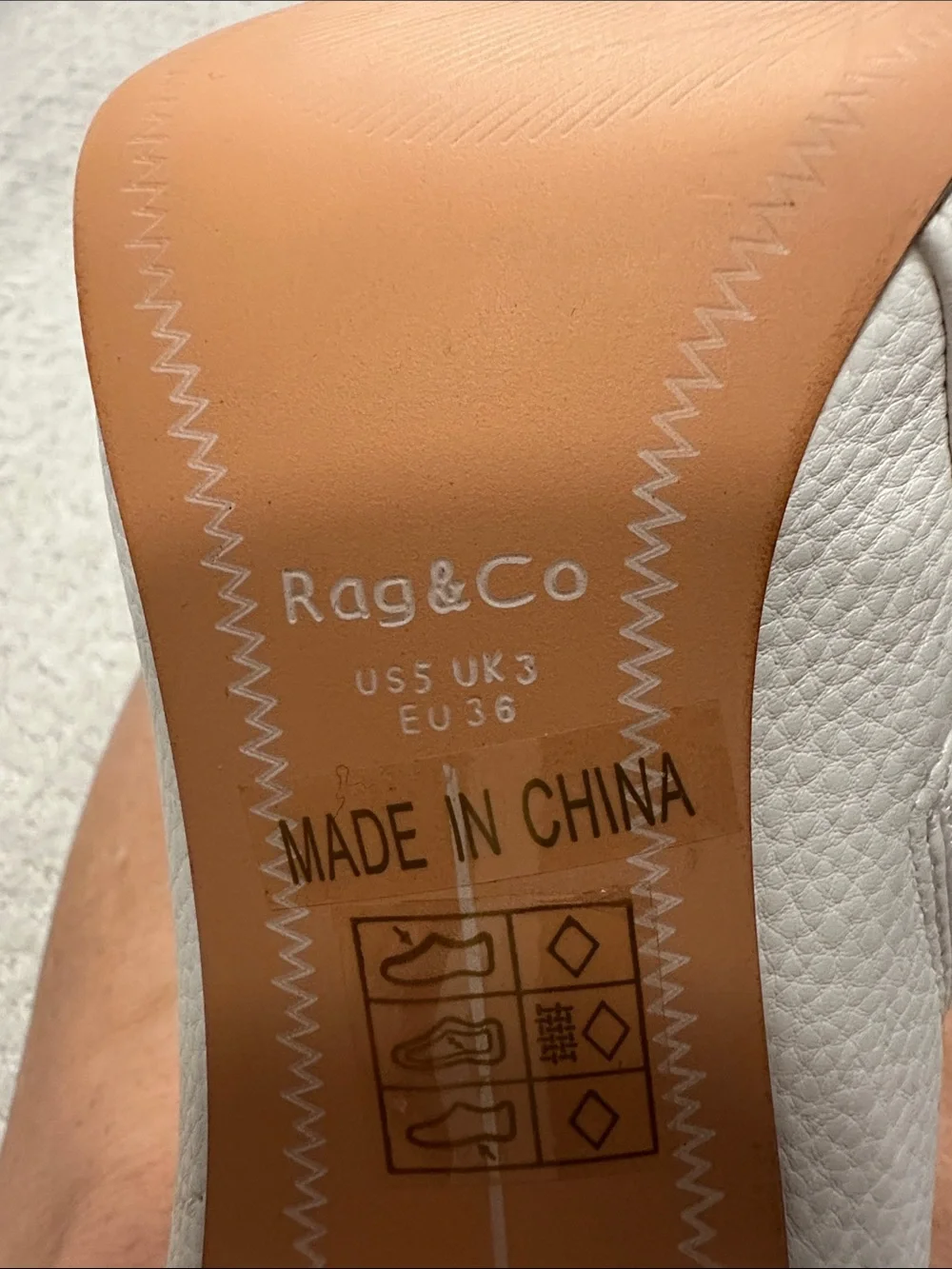 NWT - Rag & Co White Ankle Booties